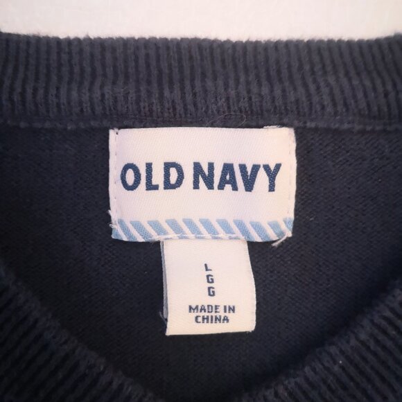 Old Navy Men's Argile Pattern Lightweight V-neck Sweater - Picture 3 of 10